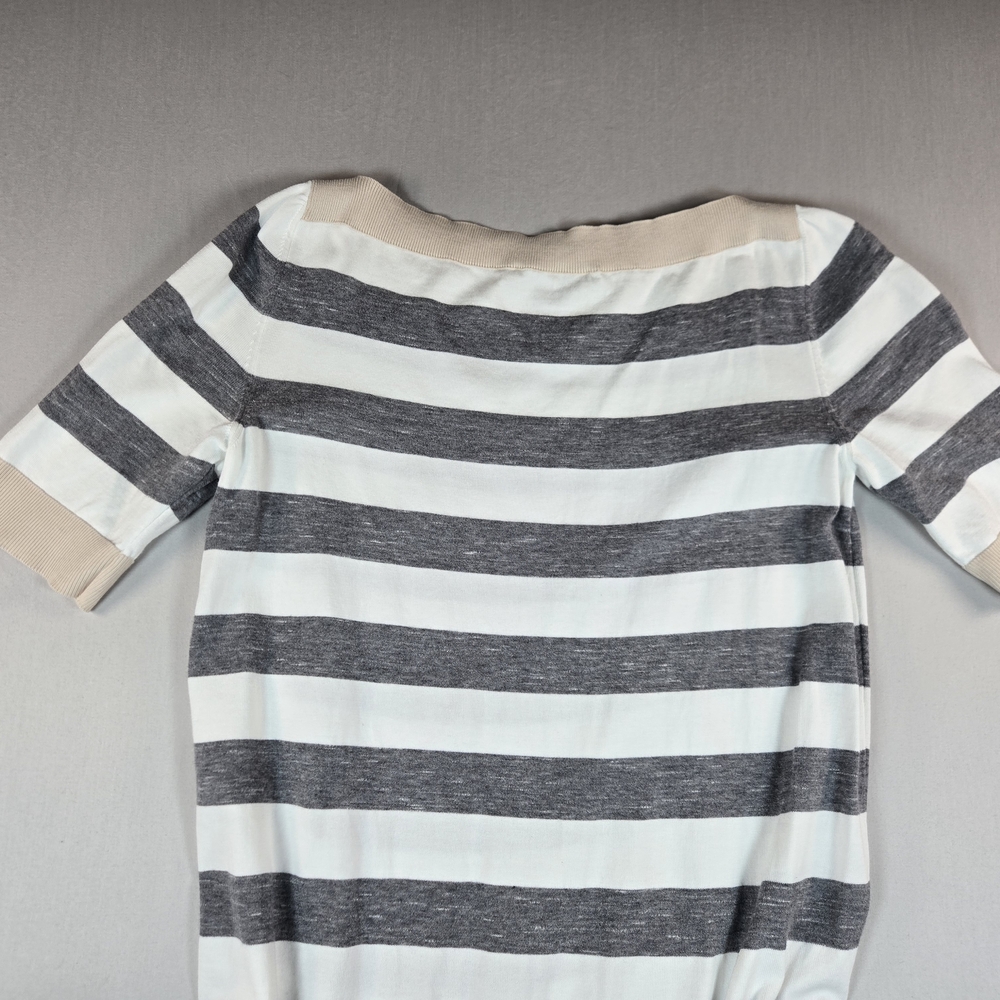 Louis Vuitton Striped Ruched Cotton Dress - Size Small - Picture 7 of 11